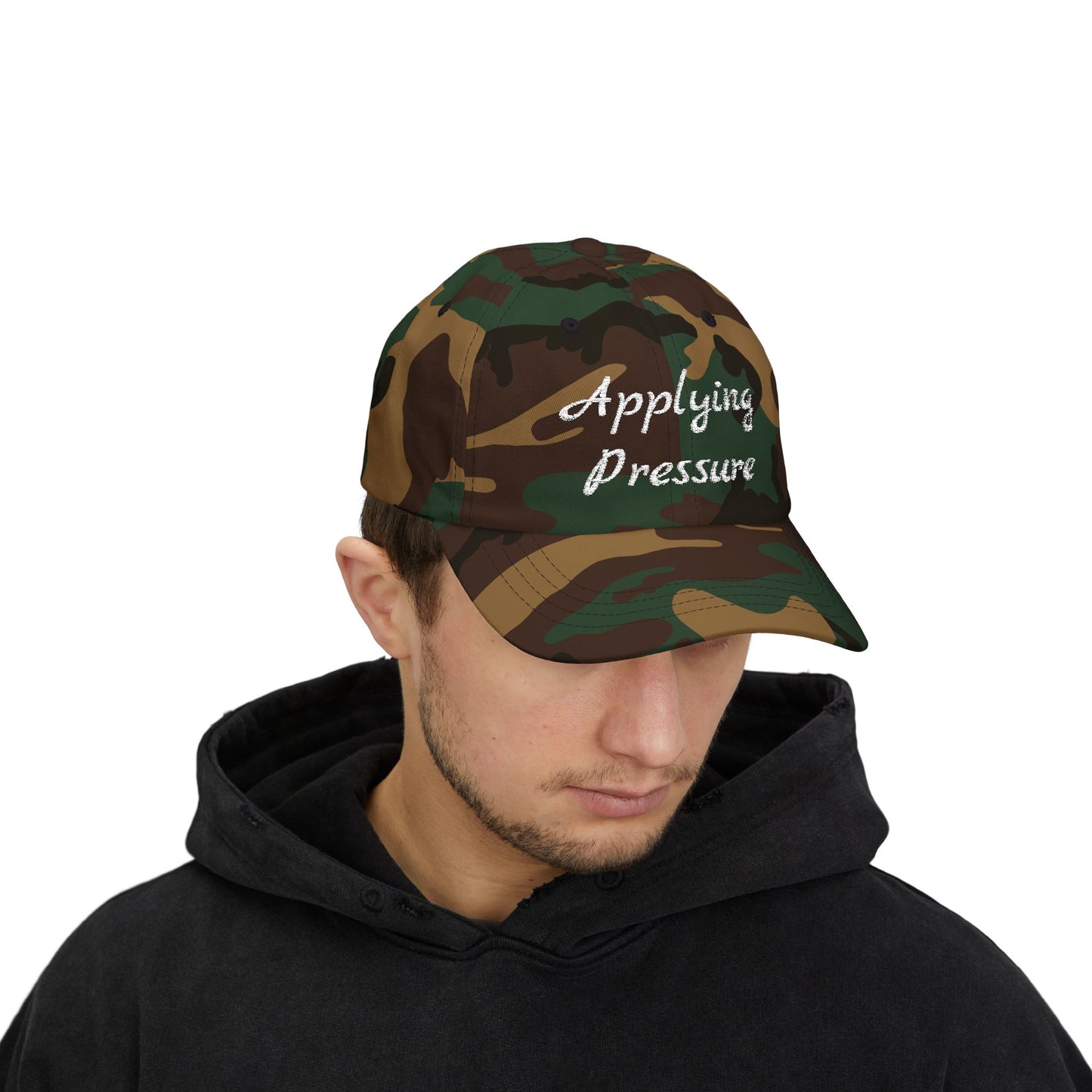 Applying Pressure Classic Dad Cap | Trendy Baseball Hat, Gift for Dads, Streetwear Style