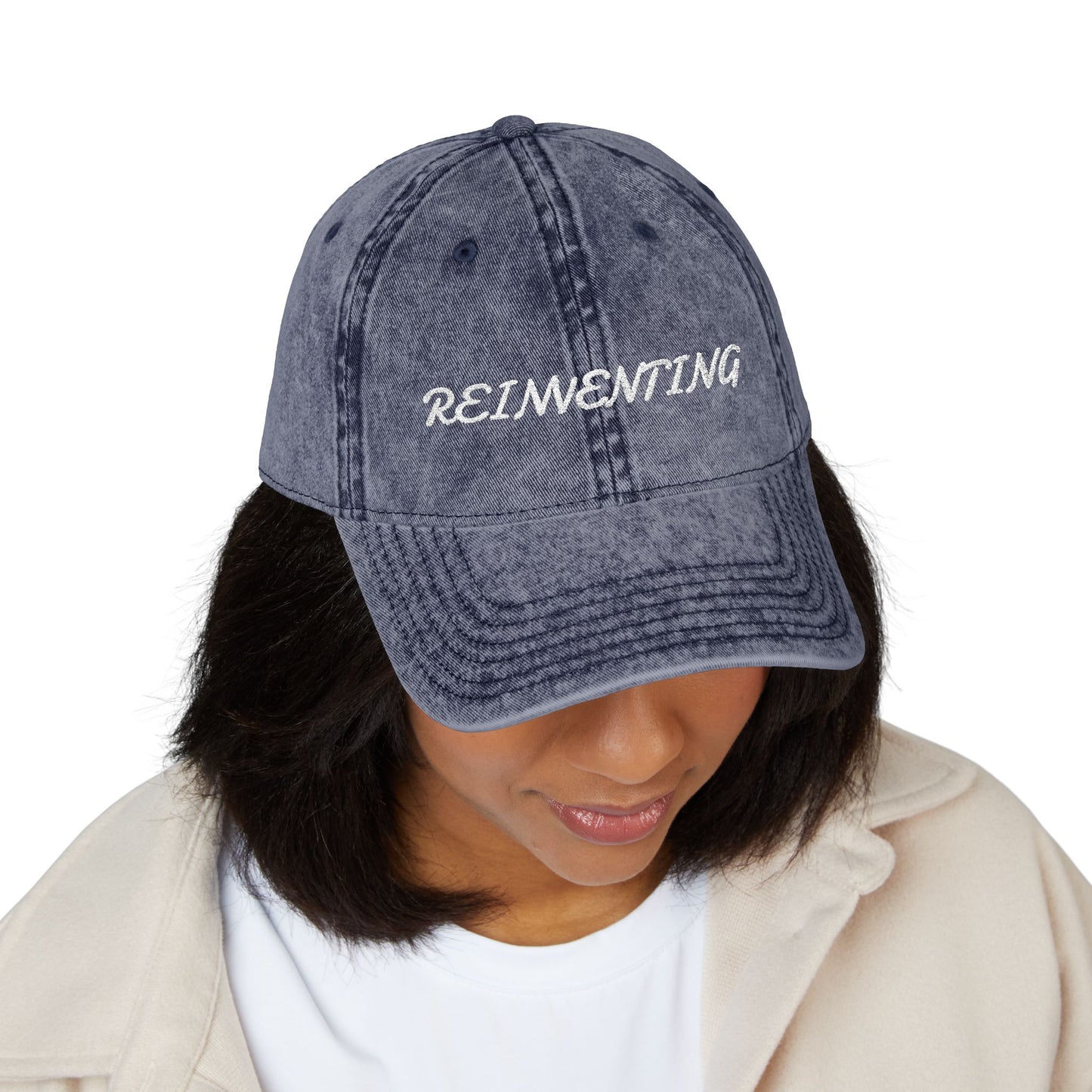 Vintage Inspiring Cap - 'Reinventing' Hat,  Trendy Styling
