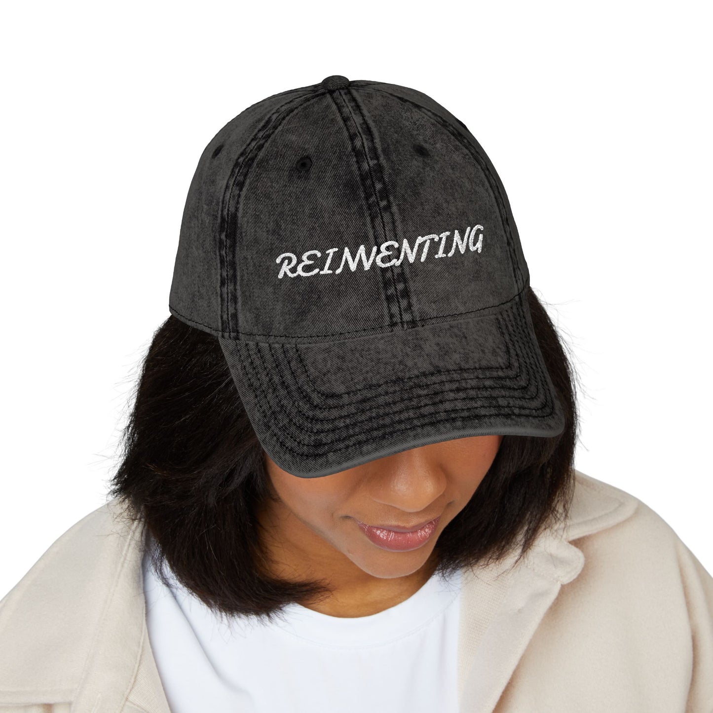 Vintage Inspiring Cap - 'Reinventing' Hat,  Trendy Styling