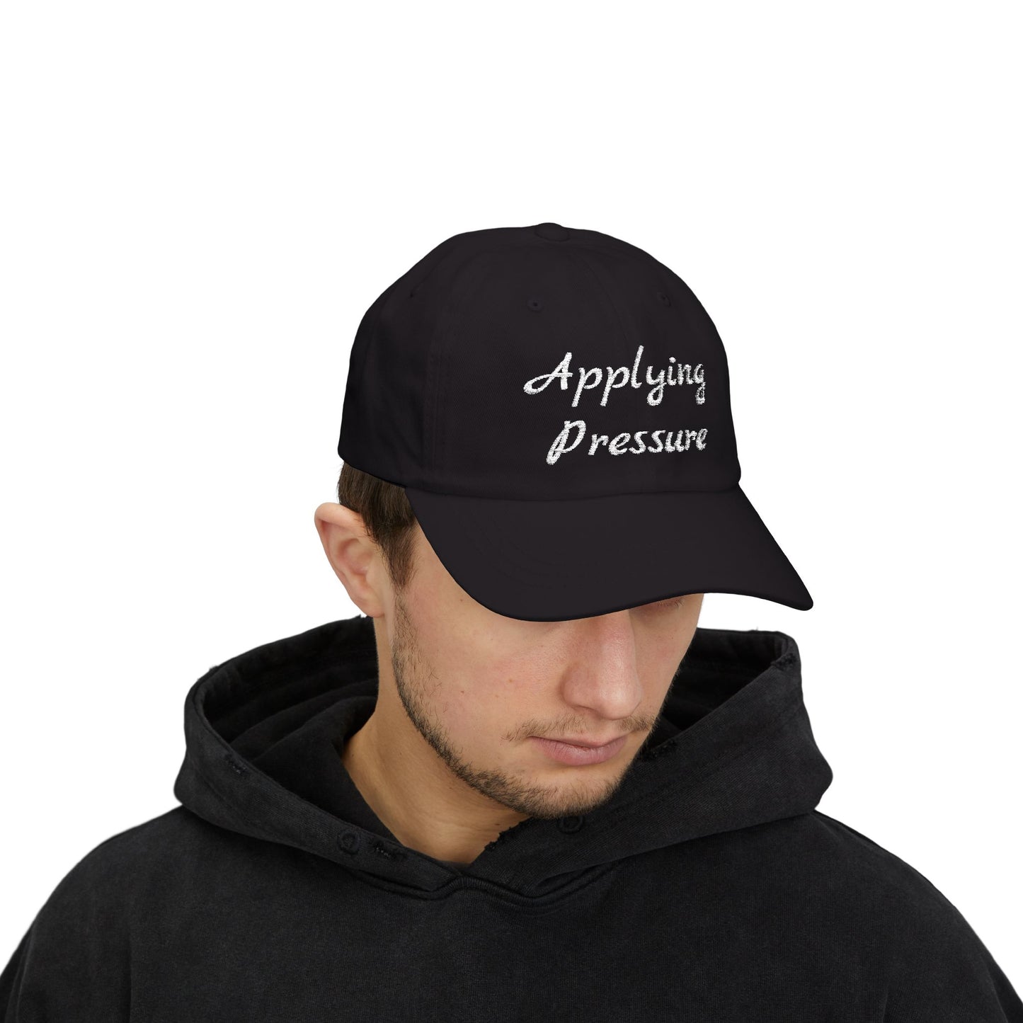 Applying Pressure Classic Dad Cap | Trendy Baseball Hat, Gift for Dads, Streetwear Style