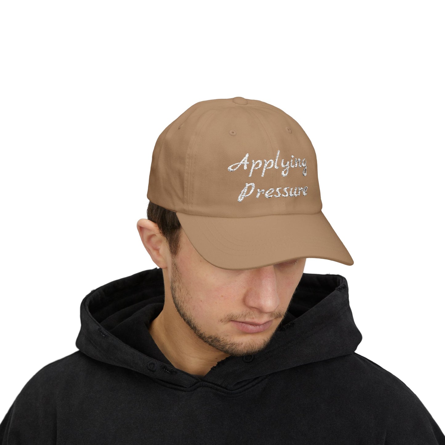 Applying Pressure Classic Dad Cap | Trendy Baseball Hat, Gift for Dads, Streetwear Style