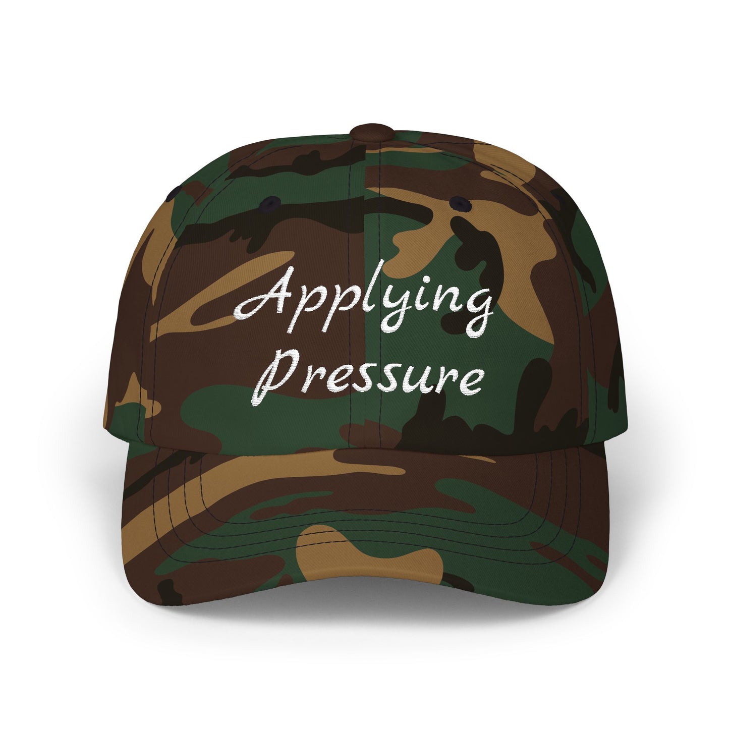 Applying Pressure Classic Dad Cap | Trendy Baseball Hat, Gift for Dads, Streetwear Style