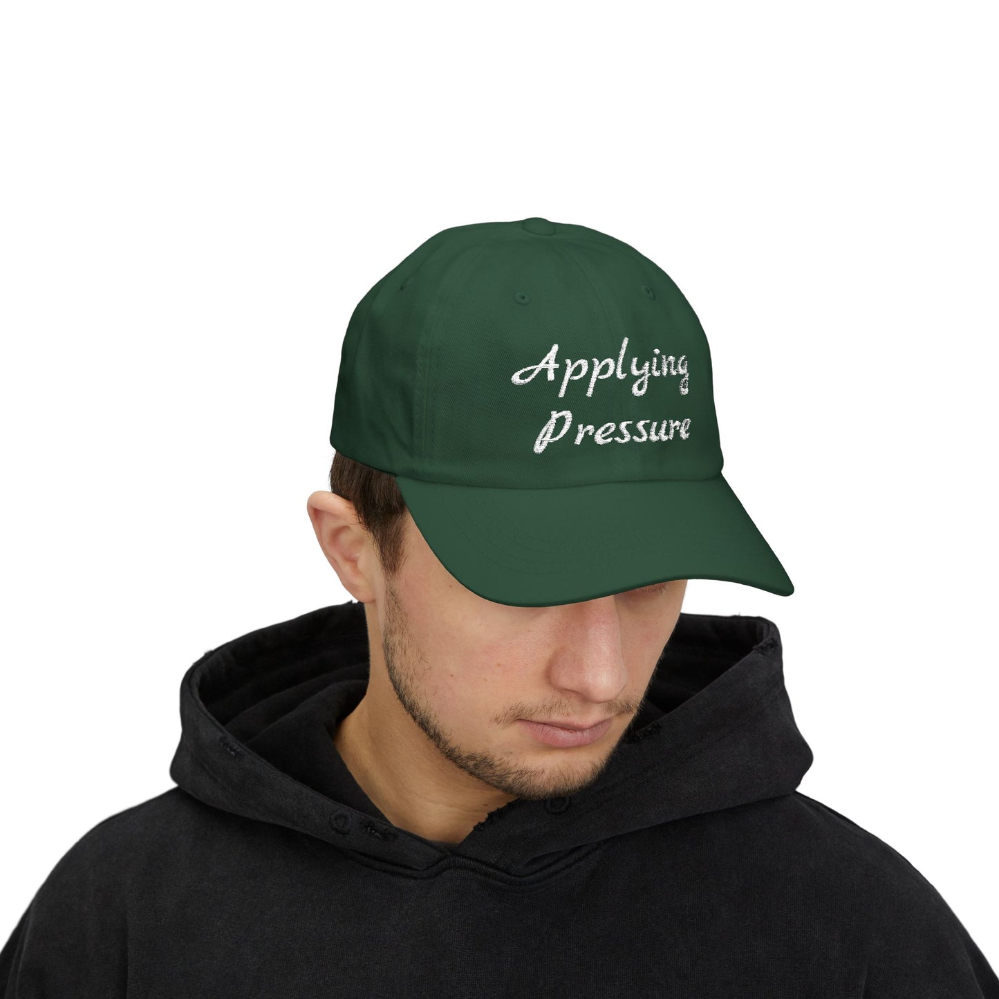Applying Pressure Classic Dad Cap | Trendy Baseball Hat, Gift for Dads, Streetwear Style
