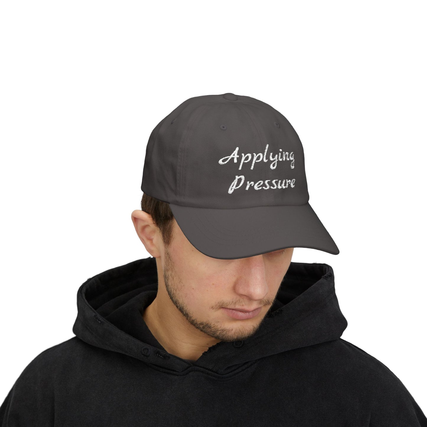Applying Pressure Classic Dad Cap | Trendy Baseball Hat, Gift for Dads, Streetwear Style